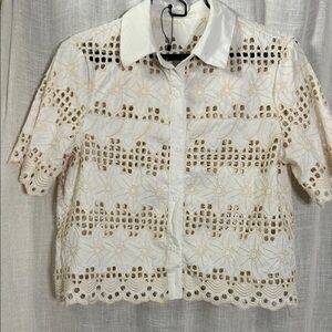 Tumi Cream Lace Women's Blouse